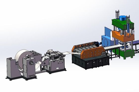 자동 로딩 및 풀링 완전 자동 변압기 냉각기 생산 라인