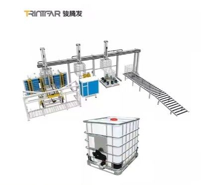 1000 리터 Ibc 탱크 관 감금소 철사 용접 기계 스테인리스 용접공