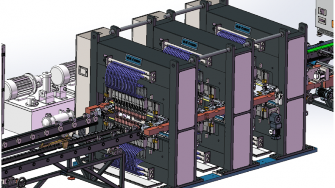 트린트파르 스틸 패널 라디에이터 생산 라인 사용자 정의 핀 두께 5