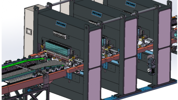 트린트파르 스틸 패널 라디에이터 생산 라인 사용자 정의 핀 두께 7