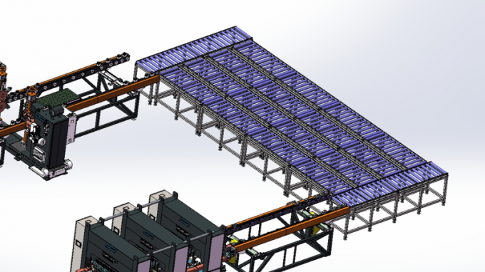 트린트파르 스틸 패널 라디에이터 생산 라인 사용자 정의 핀 두께 8