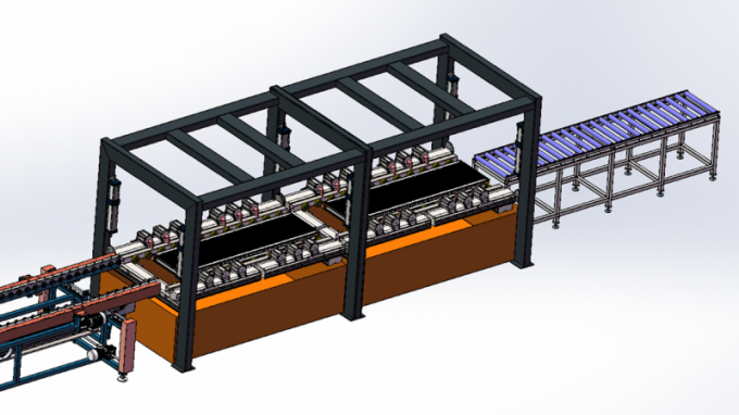 트린트파르 스틸 패널 라디에이터 생산 라인 사용자 정의 핀 두께 16
